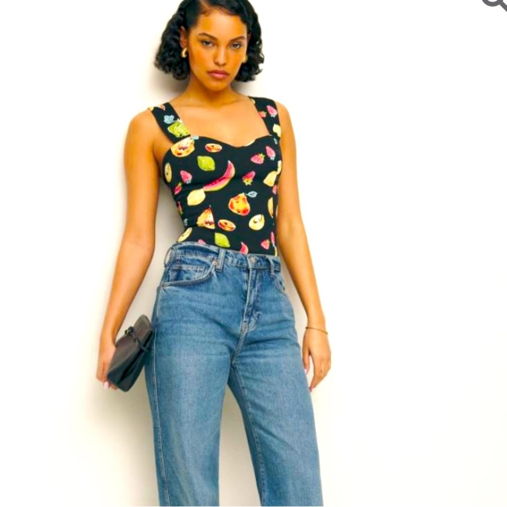 Reformation Hester top in juicy